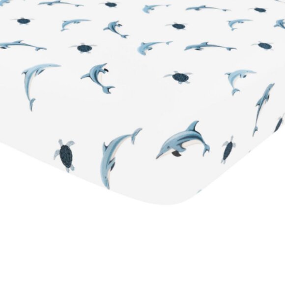 Kyte Baby Dolphin Crib Sheet - Picture 2 of 2